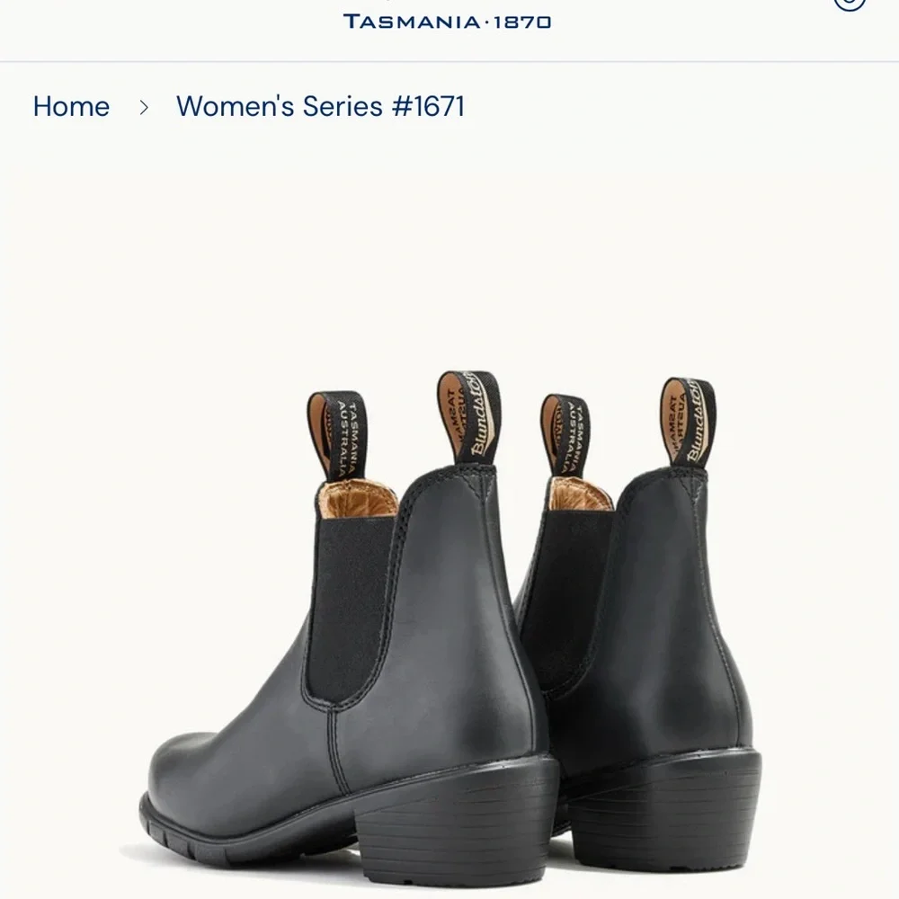 Blundstone Black Chelsea Ankle Boots - Picture 3 of 6